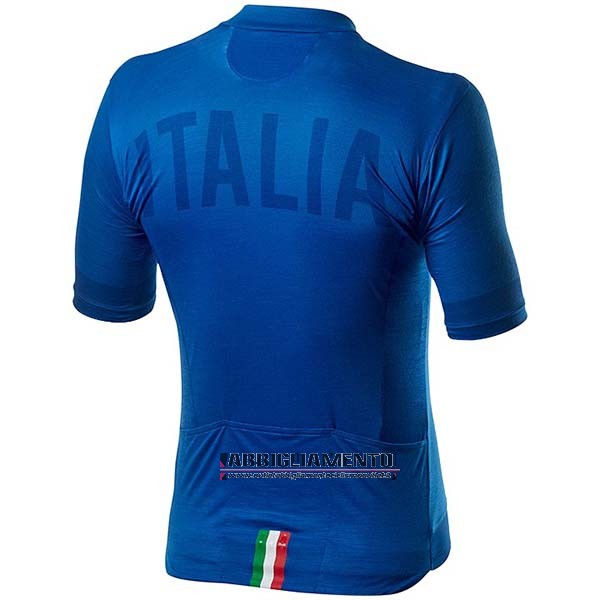 Abbigliamento Italia 2020 Manica Corta e Pantaloncino Con Bretelle Blu - Clicca l'immagine per chiudere