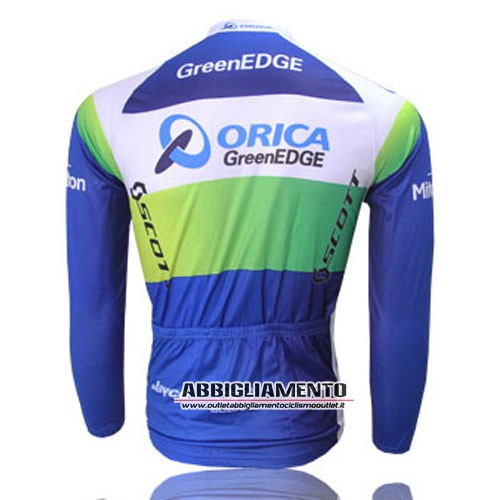 Abbigliamento Orica GreenEDGE 2013 Manica Lunga E Calza Abbigliamento Con Bretelle edge Bianco E Blu - Clicca l'immagine per chiudere