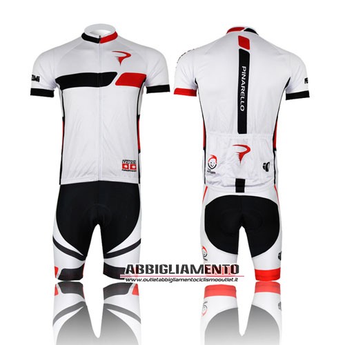 Abbigliamento Pinarello 2013 Manica Corta E Pantaloncino Con Bretelle Nero E Bianco - Clicca l'immagine per chiudere