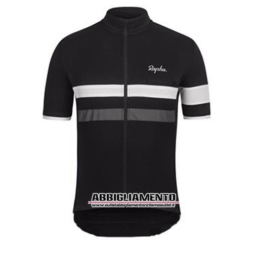 Abbigliamento Rapha 2015 Manica Corta E Pantaloncino Con Bretelle Nero E Bianco - Clicca l'immagine per chiudere