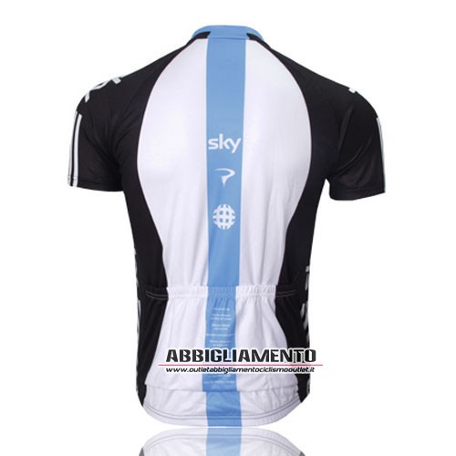 Abbigliamento Sky 2012 Manica Corta E Pantaloncino Con Bretelle Nero E Blu - Clicca l'immagine per chiudere