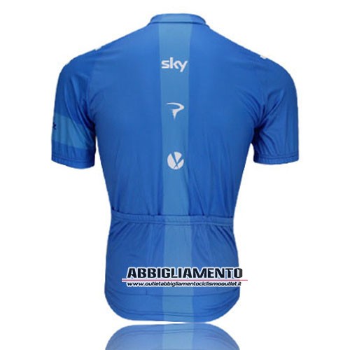 Abbigliamento Sky 2014 Manica Corta E Pantaloncino Con Bretelle Blu - Clicca l'immagine per chiudere