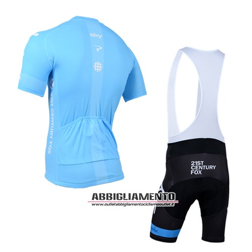 Abbigliamento Sky 2015 Manica Corta E Pantaloncino Con Bretelle Blu - Clicca l'immagine per chiudere