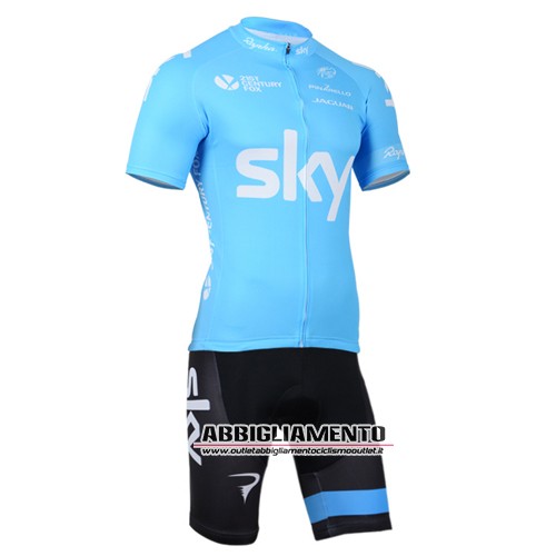 Abbigliamento Sky 2015 Manica Corta E Pantaloncino Con Bretelle Blu - Clicca l'immagine per chiudere