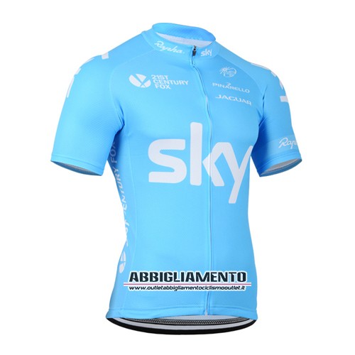 Abbigliamento Sky 2015 Manica Corta E Pantaloncino Con Bretelle Blu - Clicca l'immagine per chiudere