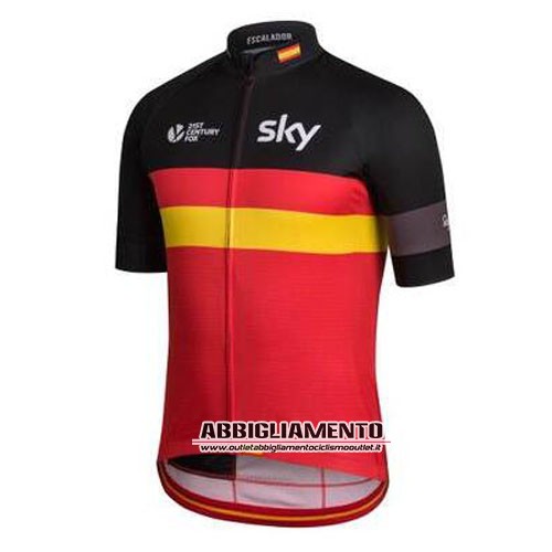 Abbigliamento Sky 2016 Manica Corta E Pantaloncino Con Bretelle Rosso E Nero - Clicca l'immagine per chiudere