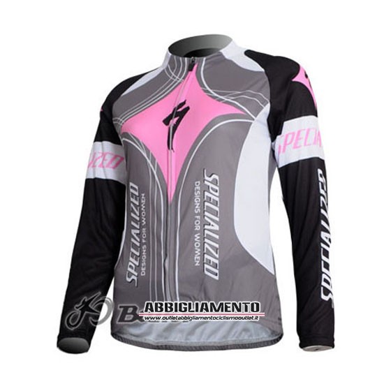 Donne Abbigliamento Specialized 2011 Manica Lunga E Calza Abbigliamento Con Bretelle Fuxia E Grigio - Clicca l'immagine per chiudere