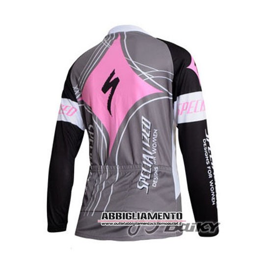 Donne Abbigliamento Specialized 2011 Manica Lunga E Calza Abbigliamento Con Bretelle Fuxia E Grigio - Clicca l'immagine per chiudere