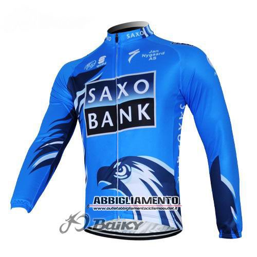 Abbigliamento SaxoBank 2012 Manica Lunga E Calza Abbigliamento Con Bretelle Blu E Nero - Clicca l'immagine per chiudere