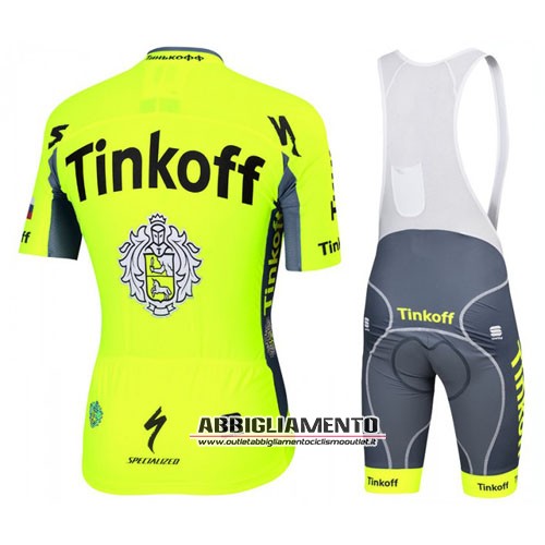 Abbigliamento SaxoBank 2016 Manica Corta E Pantaloncino Con Bretelle Giallo - Clicca l'immagine per chiudere