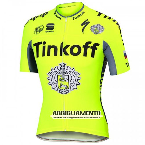 Abbigliamento SaxoBank 2016 Manica Corta E Pantaloncino Con Bretelle Giallo - Clicca l'immagine per chiudere