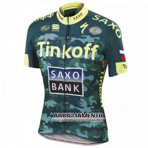 Abbigliamento SaxoBank 2016 Manica Corta E Pantaloncino Con Bretelle Giallo E Verde - Clicca l'immagine per chiudere