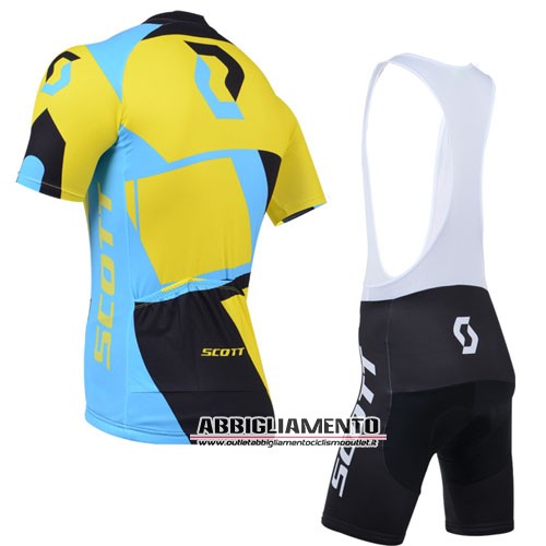 Abbigliamento Scott 2014 Manica Corta E Pantaloncino Con Bretelle Nero E Giallo - Clicca l'immagine per chiudere