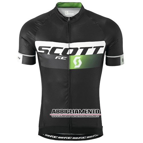 Abbigliamento Scott 2015 Manica Corta E Pantaloncino Con Bretelle Nero E Verde - Clicca l'immagine per chiudere