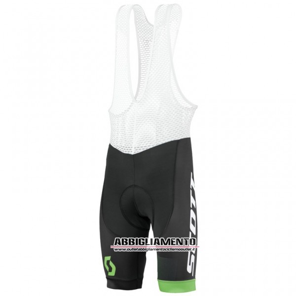 Abbigliamento Scott 2016 Manica Corta E Pantaloncino Con Bretelle Bianco E Verde - Clicca l'immagine per chiudere