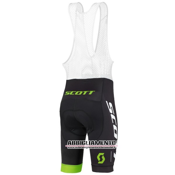 Abbigliamento Scott 2016 Manica Corta E Pantaloncino Con Bretelle Bianco E Verde - Clicca l'immagine per chiudere