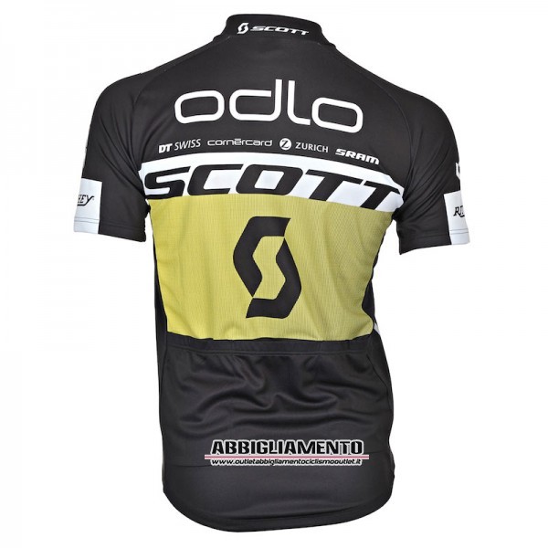 Abbigliamento Scott 2016 Manica Corta E Pantaloncino Con Bretelle Nero E Giallo - Clicca l'immagine per chiudere