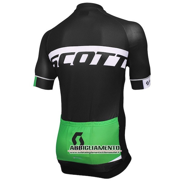 Abbigliamento Scott 2016 Manica Corta E Pantaloncino Con Bretelle Verde E Nero - Clicca l'immagine per chiudere