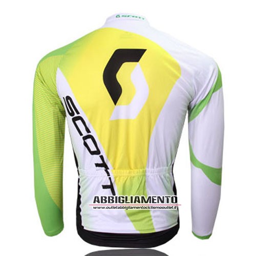 Abbigliamento Scott 2013 Manica Lunga E Calza Abbigliamento Con Bretelle Bianco E Giallo - Clicca l'immagine per chiudere