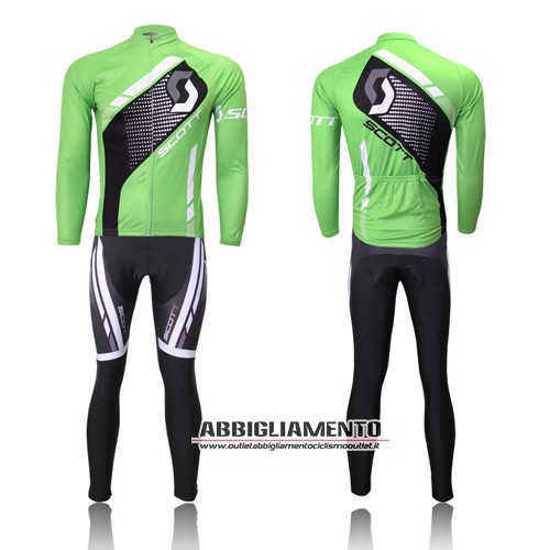 Abbigliamento Scott 2013 Manica Lunga E Calza Abbigliamento Con Bretelle Nero E Verde - Clicca l'immagine per chiudere