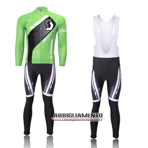 Abbigliamento Scott 2013 Manica Lunga E Calza Abbigliamento Con Bretelle Nero E Verde - Clicca l'immagine per chiudere