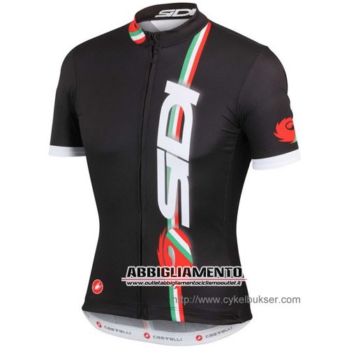 Abbigliamento Sidi 2014 Manica Corta E Pantaloncino Con Bretelle Nero E Rosso - Clicca l'immagine per chiudere