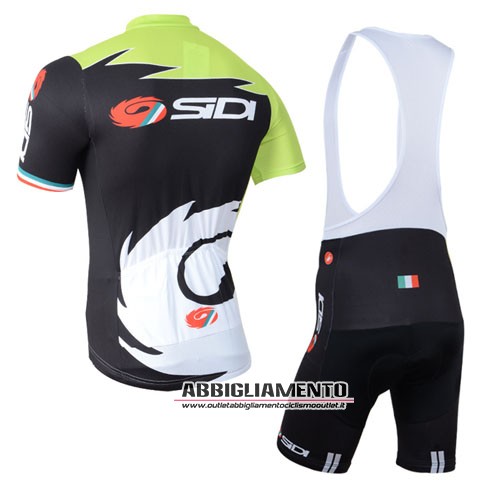 Abbigliamento Sidi 2014 Manica Corta E Pantaloncino Con Bretelle Nero E Verde - Clicca l'immagine per chiudere