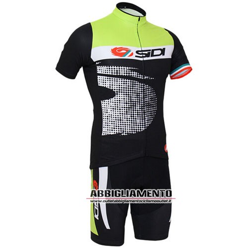 Abbigliamento Sidi 2015 Manica Corta E Pantaloncino Con Bretelle Nero E Verde - Clicca l'immagine per chiudere