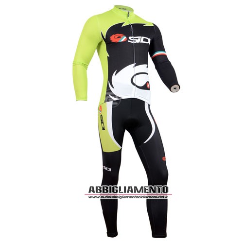 Abbigliamento Sidi 2014 Manica Lunga E Calza Abbigliamento Con Bretelle Nero E Verde - Clicca l'immagine per chiudere