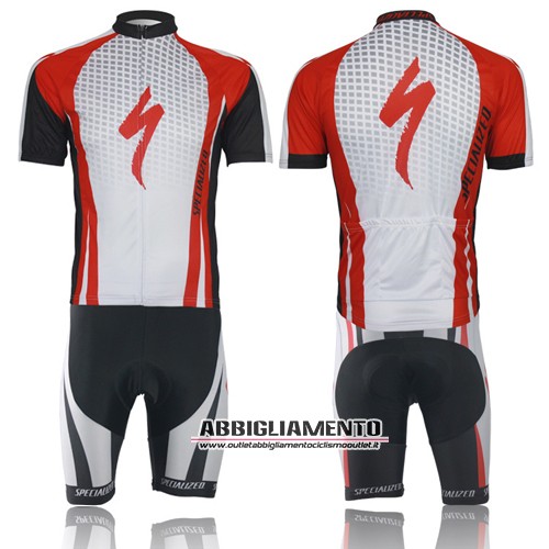 Abbigliamento Specialized 2013 Manica Corta E Pantaloncino Con Bretelle Bianco E Rosso - Clicca l'immagine per chiudere