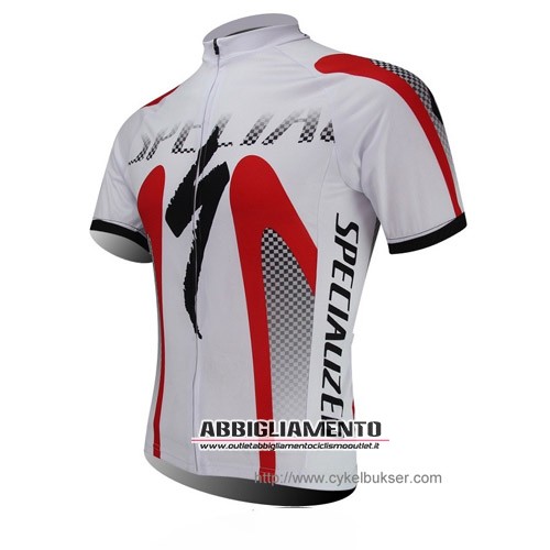 Abbigliamento Specialized 2014 Manica Corta E Pantaloncino Con Bretelle Bianco E Rosso - Clicca l'immagine per chiudere