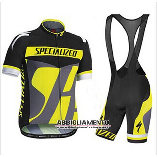 Abbigliamento Specialized 2014 Manica Corta E Pantaloncino Con Bretelle Nero E Giallo - Clicca l'immagine per chiudere