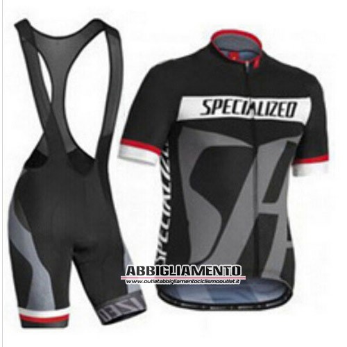 Abbigliamento Specialized 2014 Manica Corta E Pantaloncino Con Bretelle Nero E Grigio - Clicca l'immagine per chiudere