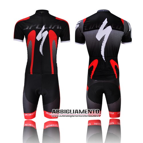 Abbigliamento Specialized 2014 Manica Corta E Pantaloncino Con Bretelle Nero E Rosso - Clicca l'immagine per chiudere