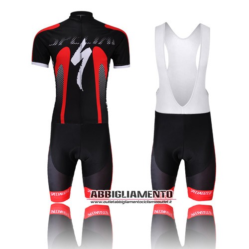 Abbigliamento Specialized 2014 Manica Corta E Pantaloncino Con Bretelle Nero E Rosso - Clicca l'immagine per chiudere