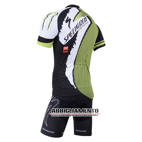 Abbigliamento Specialized 2014 Manica Corta E Pantaloncino Con Bretelle Verde E Nero - Clicca l'immagine per chiudere