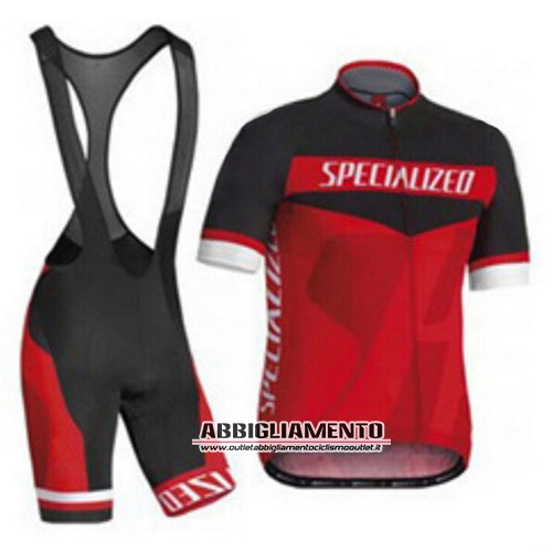 Abbigliamento Specialized 2015 Manica Corta E Pantaloncino Con Bretelle Nero E Rosso - Clicca l'immagine per chiudere