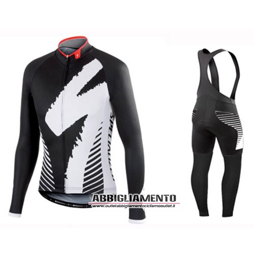 Abbigliamento Specialized 2015 Manica Lunga E Calza Abbigliamento Con Bretelle Bianco E Nero - Clicca l'immagine per chiudere