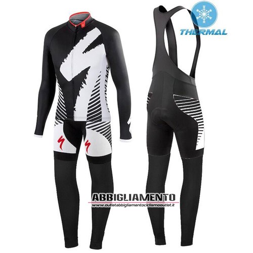 Abbigliamento Specialized 2015 Manica Lunga E Calza Abbigliamento Con Bretelle Bianco E Nero - Clicca l'immagine per chiudere