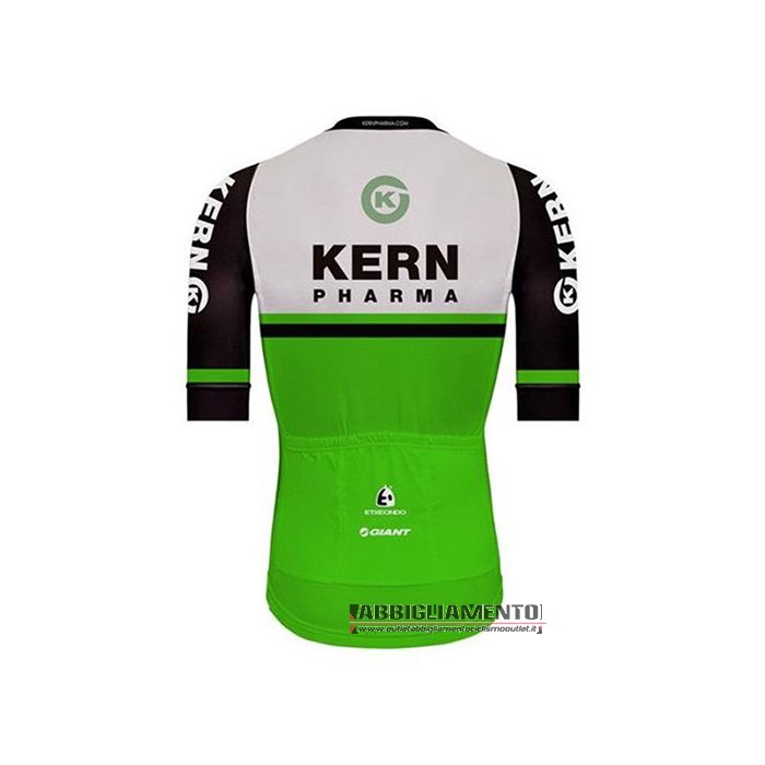 Abbigliamento Kern Pharma 2020 Manica Corta e Pantaloncino Con Bretelle Bianco Verde Nero - Clicca l'immagine per chiudere