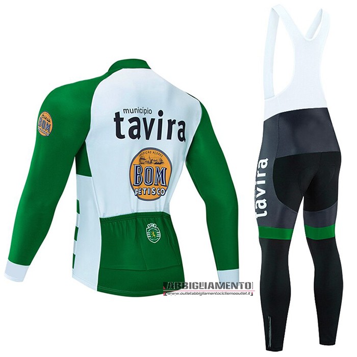 Abbigliamento Tavira 2020 Manica Lunga e Calzamaglia Con Bretelle Bianco Verde - Clicca l'immagine per chiudere