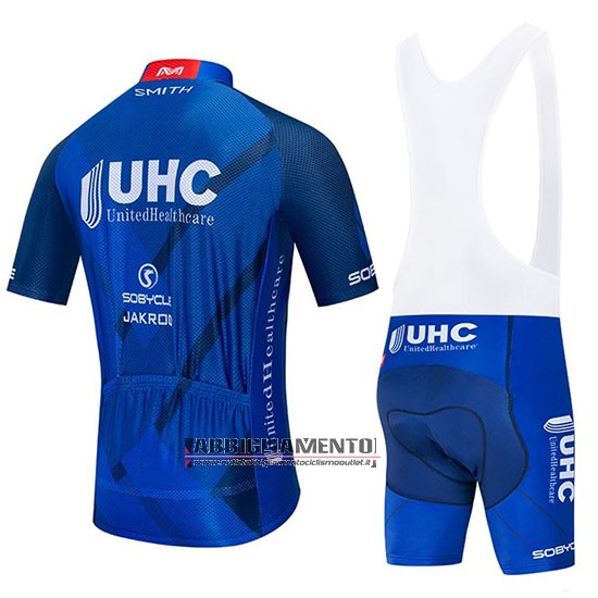 Abbigliamento UHC 2020 Manica Corta e Pantaloncino Con Bretelle Spento Blu - Clicca l'immagine per chiudere