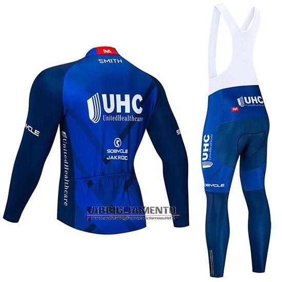 Abbigliamento UHC 2020 Manica Lunga e Calzamaglia Con Bretelle Spento Blu - Clicca l'immagine per chiudere