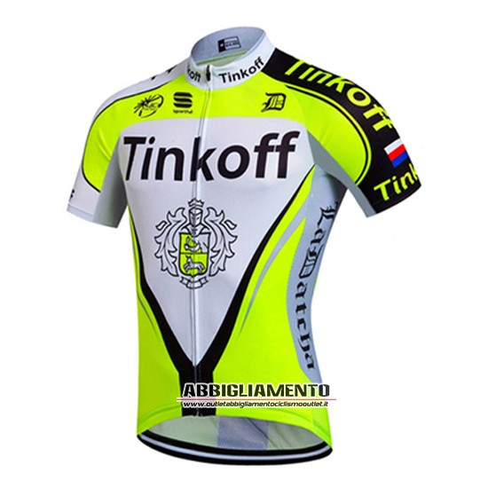 Abbigliamento Tinkoff 2016 Manica Corta E Pantaloncino Con Bretelle Verde E Nero - Clicca l'immagine per chiudere