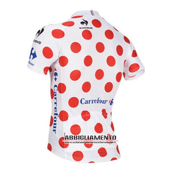 Abbigliamento Tour De France 2014 Manica Corta E Pantaloncino Con Bretelle Bianco E Rosso - Clicca l'immagine per chiudere