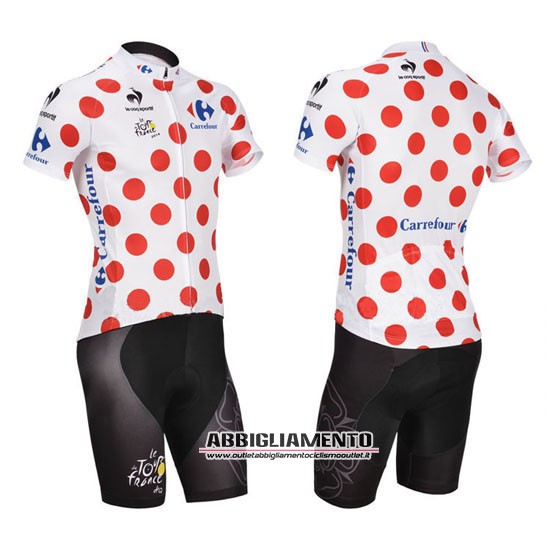 Abbigliamento Tour De France 2014 Manica Corta E Pantaloncino Con Bretelle Bianco E Rosso - Clicca l'immagine per chiudere
