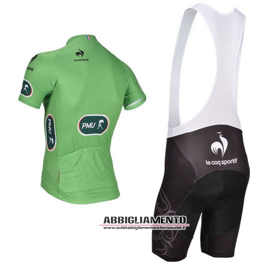 Abbigliamento Tour De France 2014 Manica Corta E Pantaloncino Con Bretelle Verde - Clicca l'immagine per chiudere