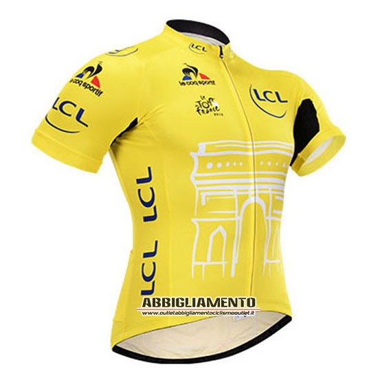 Abbigliamento Tour De France 2015 Manica Corta E Pantaloncino Con Bretelle Giallo - Clicca l'immagine per chiudere