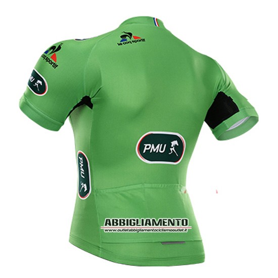 Abbigliamento Tour De France 2015 Manica Corta E Pantaloncino Con Bretelle Verde - Clicca l'immagine per chiudere