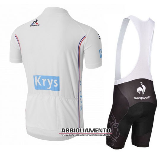 Abbigliamento Tour De France 2016 Manica Corta E Pantaloncino Con Bretelle Blu E Bianco - Clicca l'immagine per chiudere